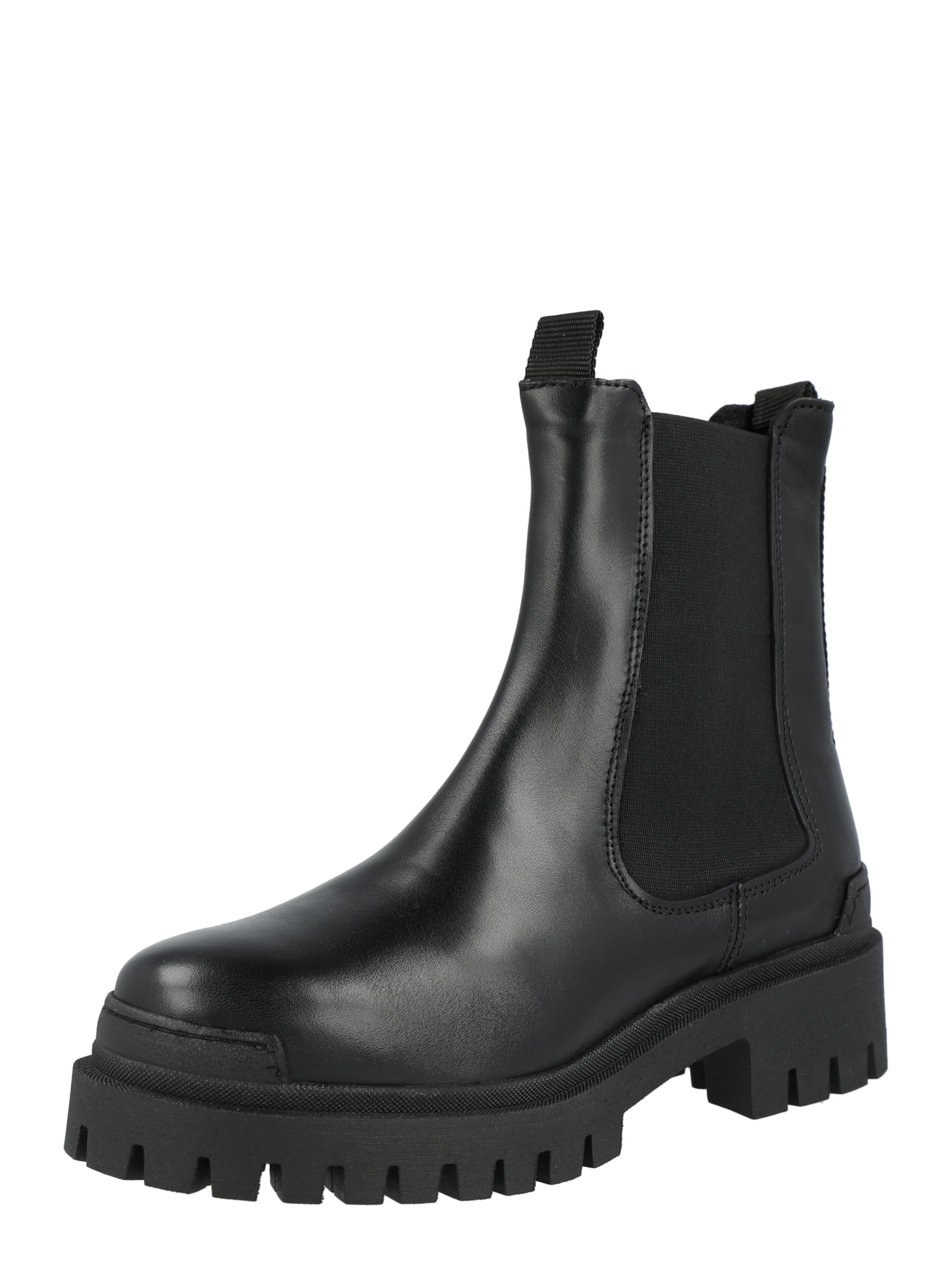 PAVEMENT Chelsea Boots in Schwarz: Vorderseite