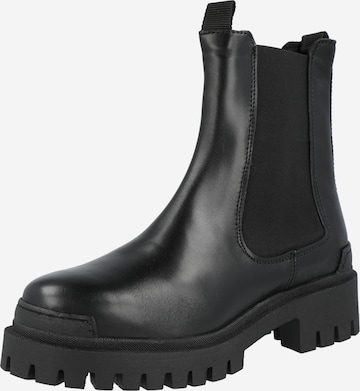 PAVEMENT Chelsea boots in Zwart: voorkant