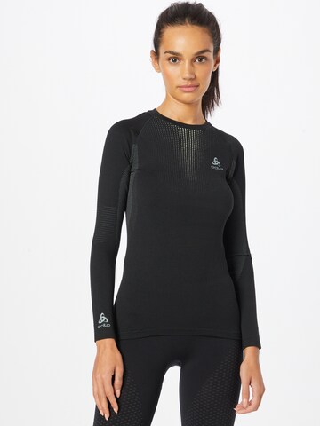 ODLO Base Layer in Schwarz: Vorderseite