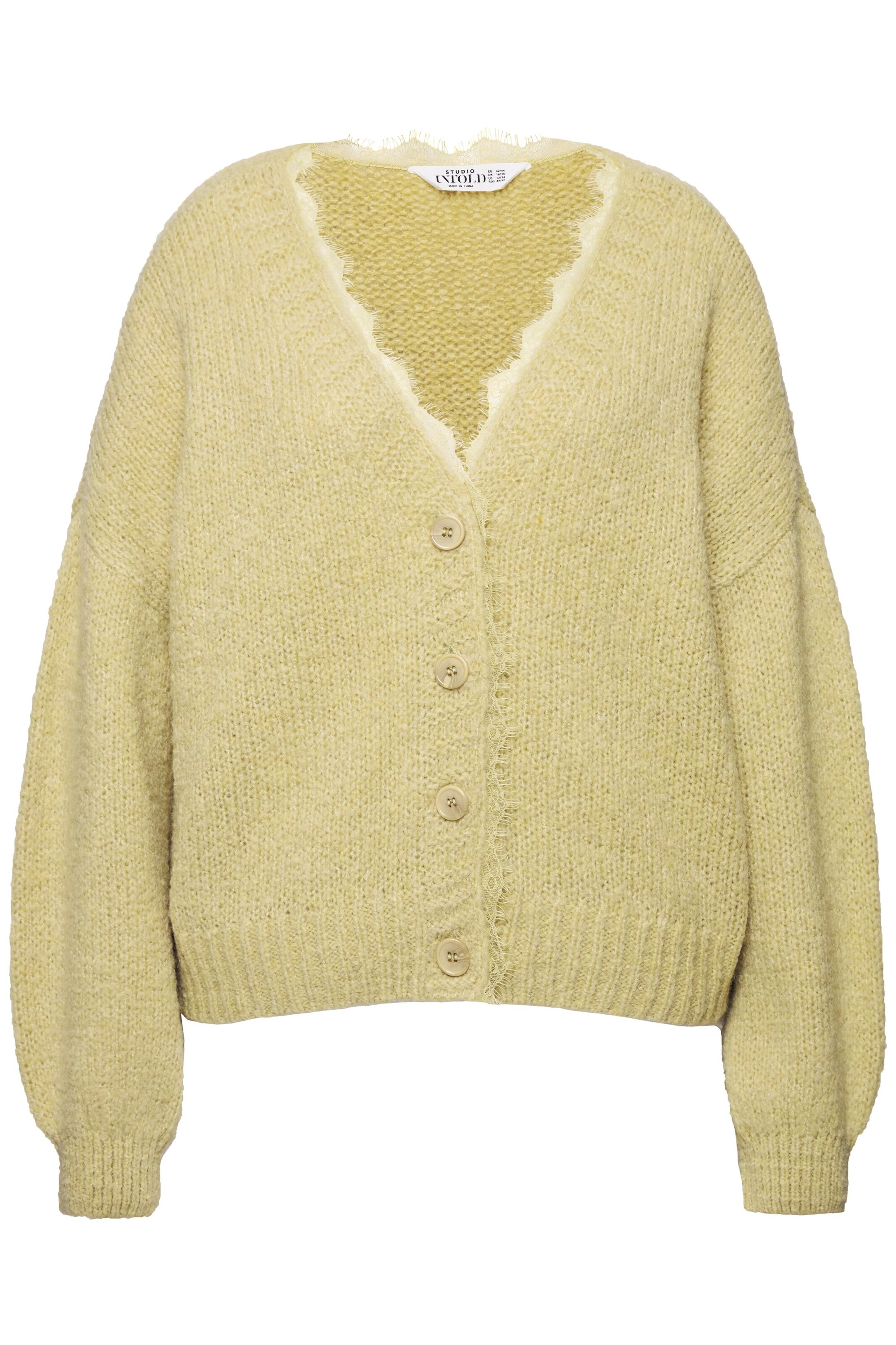 Studio Untold Gebreid vest in Beige: voorkant