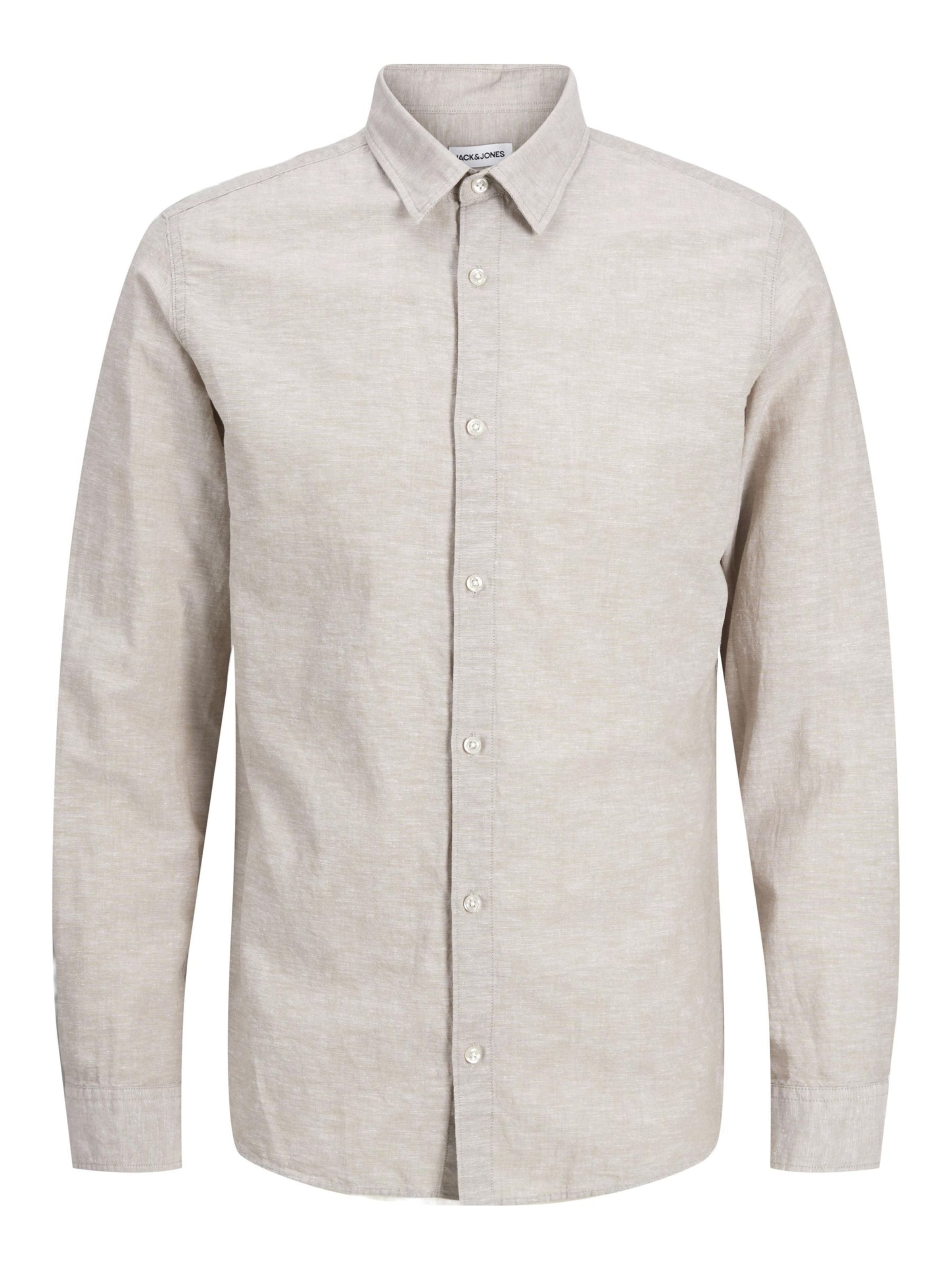 Regular fit Camicia 'JJEBreeze' di Jack & Jones Plus in beige: frontale