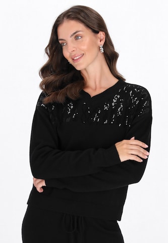 usha BLACK LABEL - Jersey en negro: frente