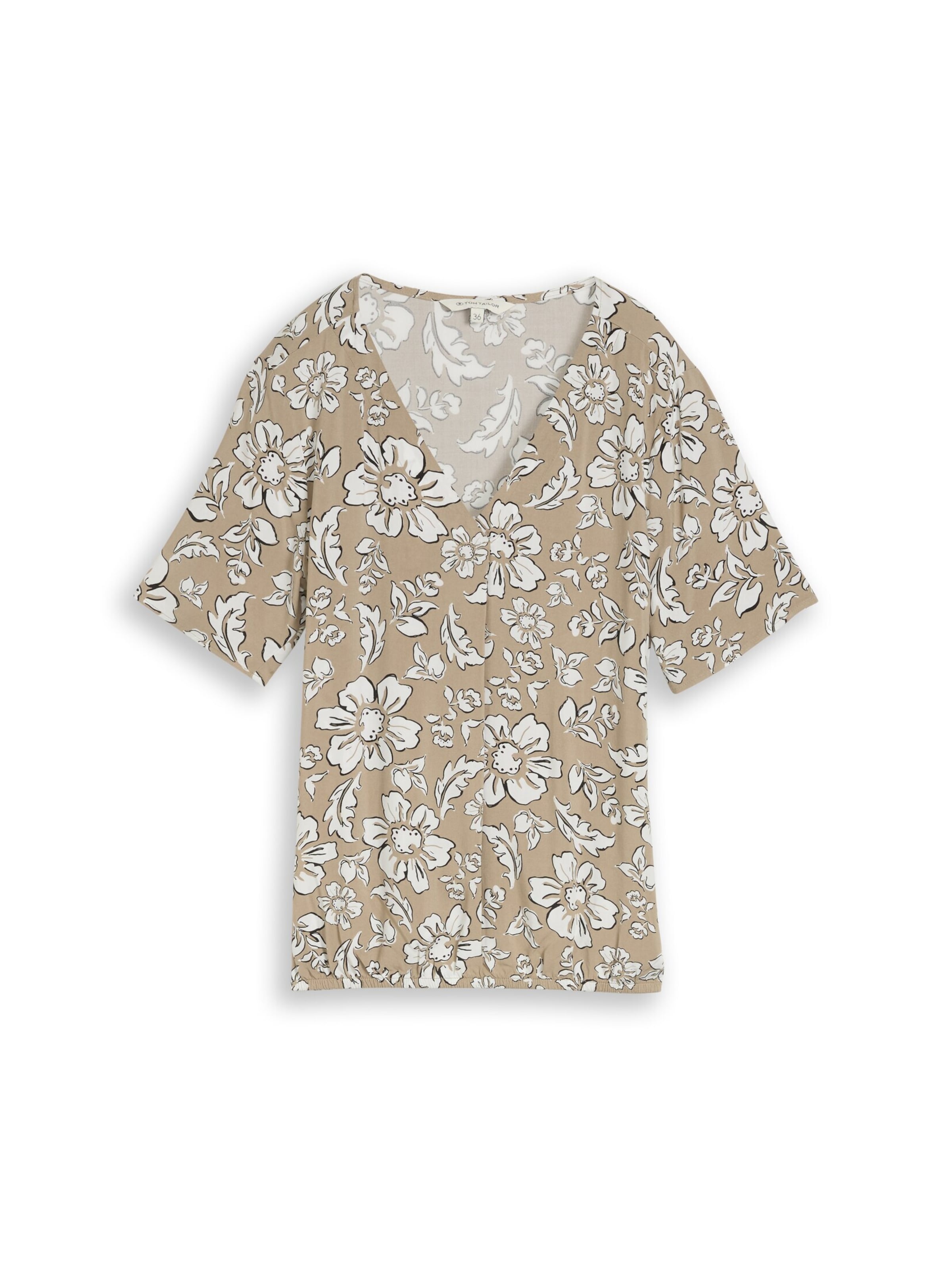 TOM TAILOR Blouse in Beige: voorkant