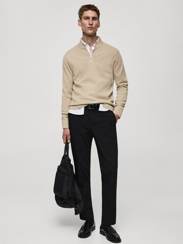 MANGO MAN Sweter 'Luxusp' w kolorze beżowy