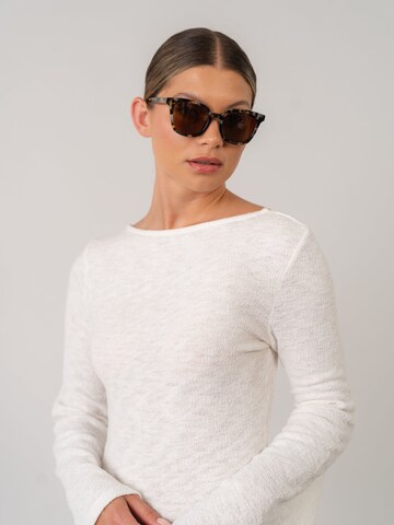 PURELEI Sonnenbrille 'Coconut Bay' in Braun: Vorderseite