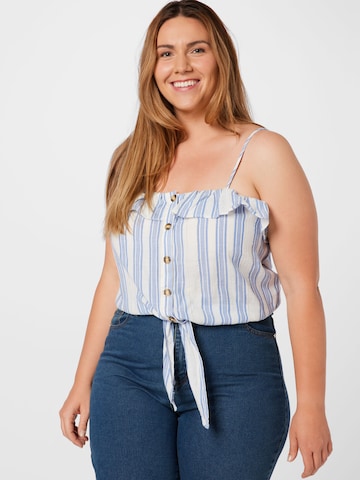 ABOUT YOU Curvy Top 'Lissi' in Blue: front