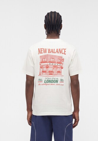 Maglietta di new balance in beige: frontale