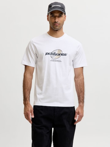 T-Shirt JACK & JONES en blanc : devant