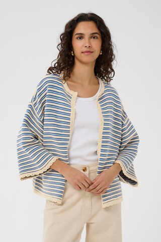 SAINT TROPEZ Kardigan 'SZRiley' – modrá: přední strana