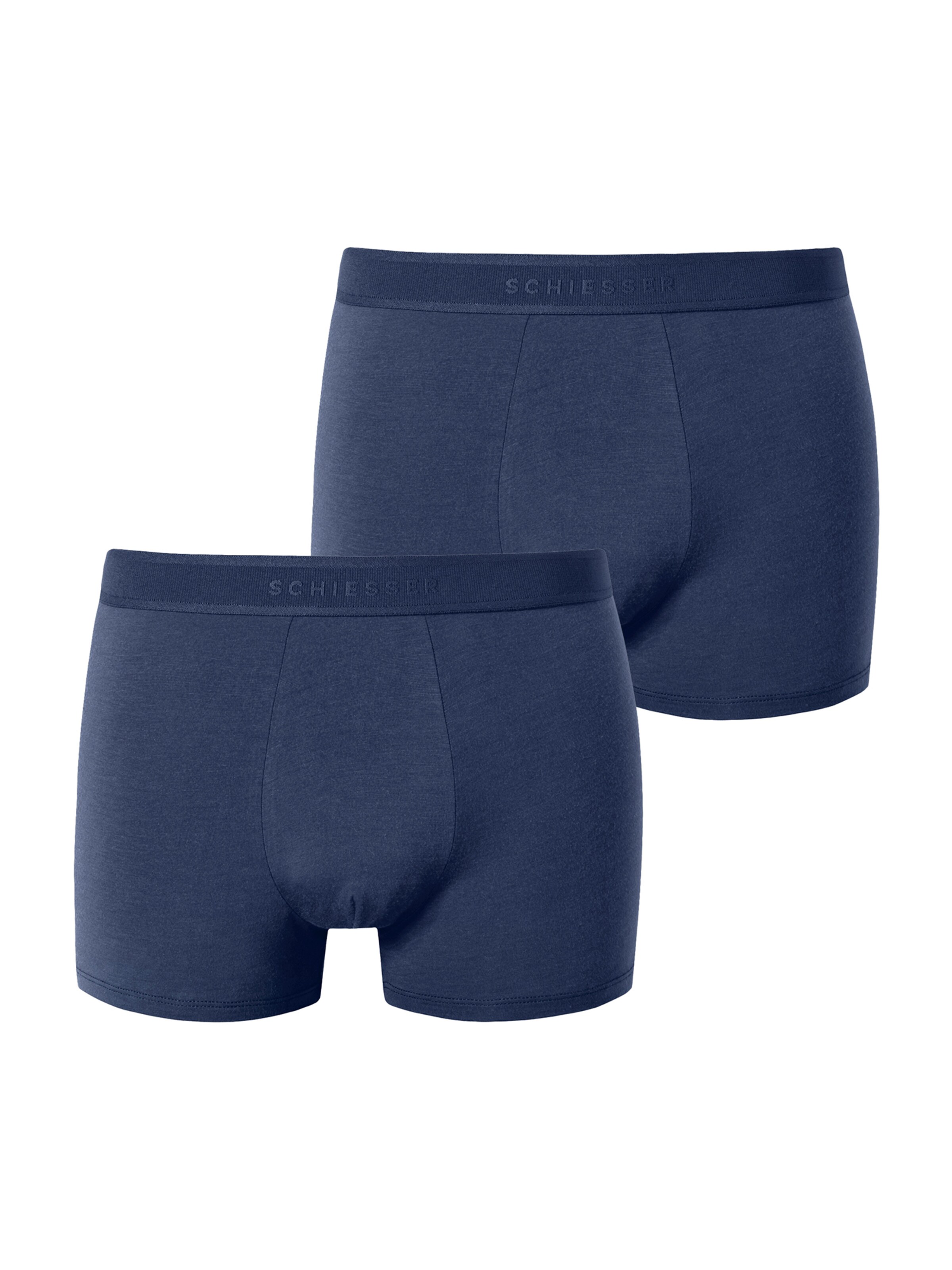 SCHIESSER Boxers en marine / bleu marine, Vue avec produit