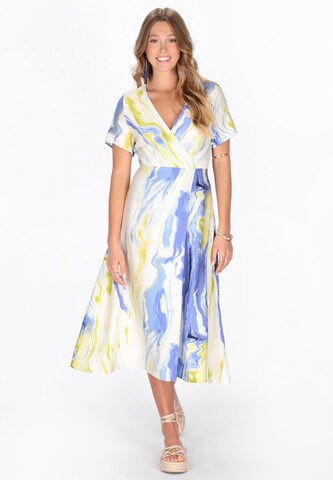 IZIA - Vestido 'Festival' em azul: frente