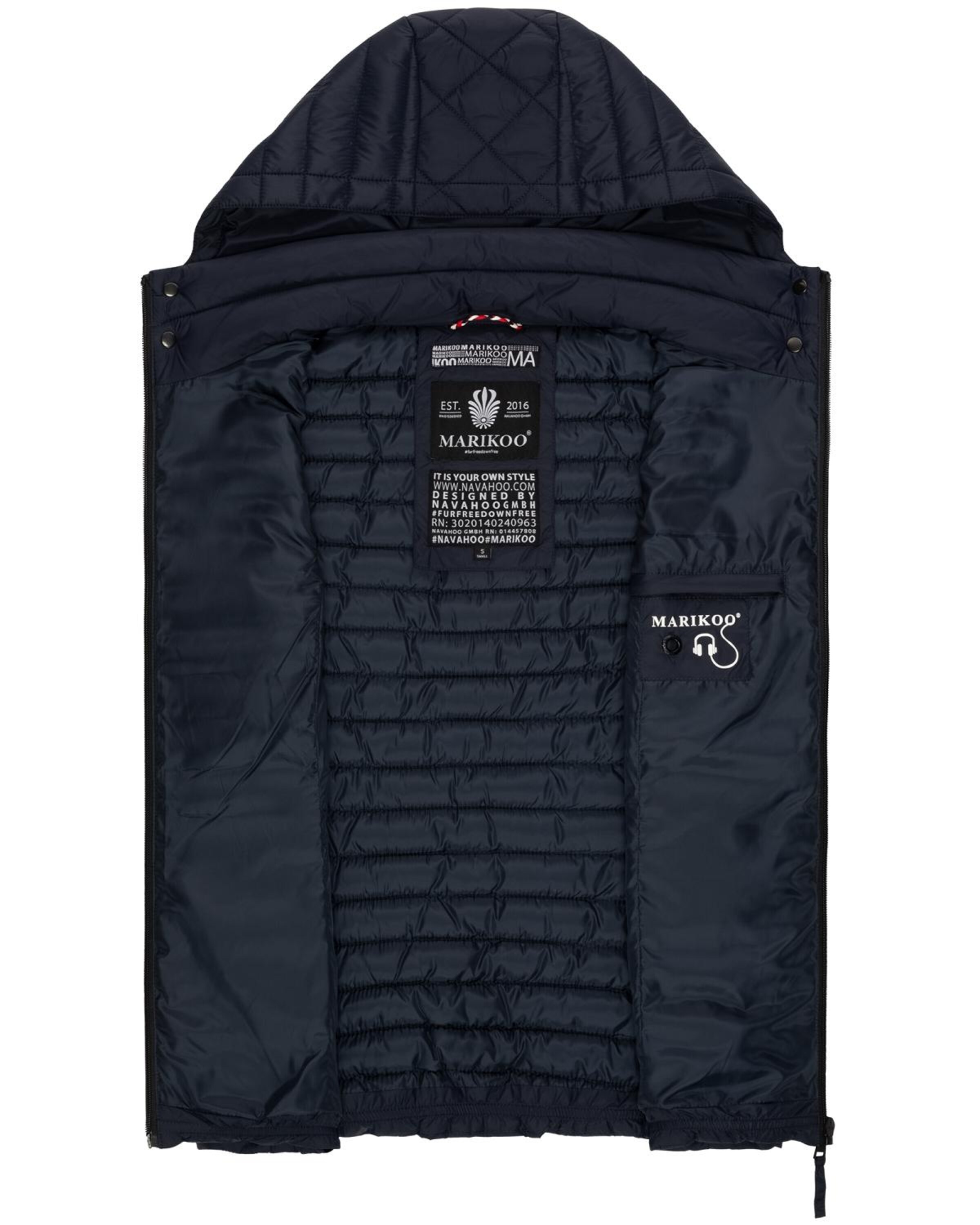 MARIKOO Weste 'Hasenpfote' in Blau