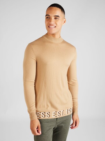 Pull-over 'Alf' GUESS en beige : devant