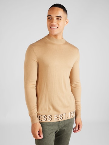 GUESS Trui 'Alf' in Beige: voorkant