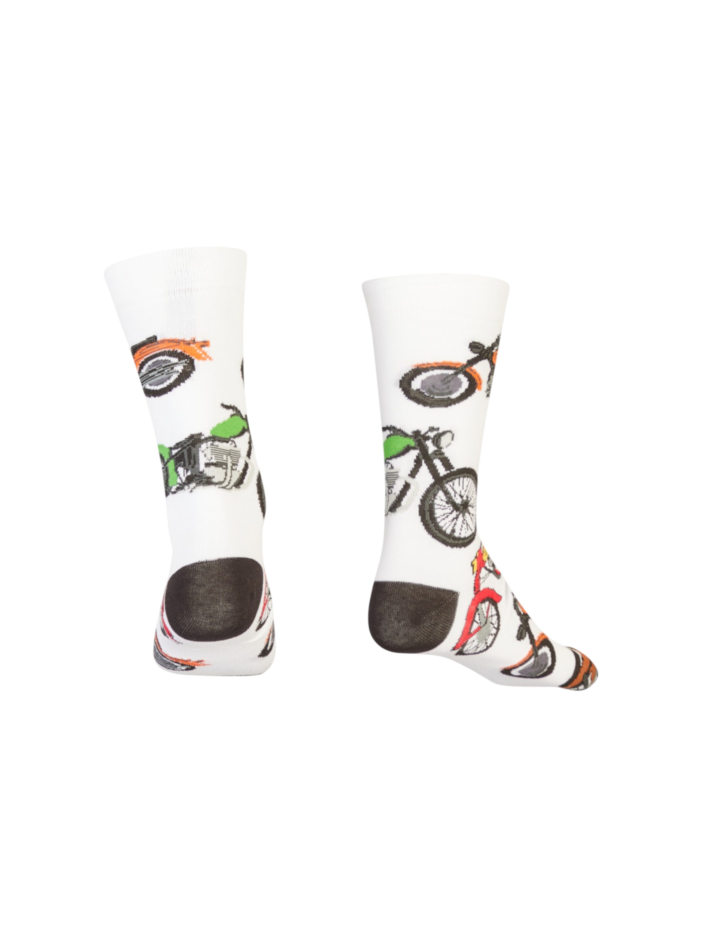 AbgeStrumpft Socks 'Motorrad' in White