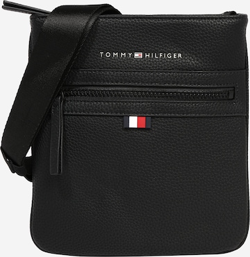 Borsa a tracolla di TOMMY HILFIGER in nero: frontale