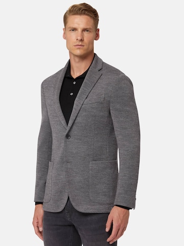 Boggi Milano Slim fit Business Blazer 'Bari' in Grey: front