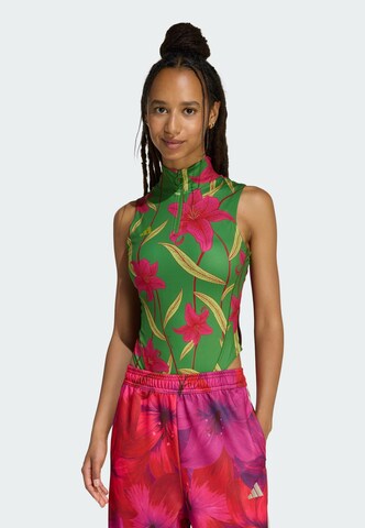 ADIDAS SPORTSWEAR Sportbody 'Adidas x Farm Rio' in Grün: Vorderseite
