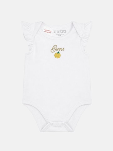Set 'SET SS BODY+POPLIN SKIRTALL' GUESS KIDS en bleu