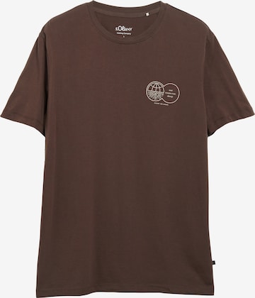 s.Oliver T-Shirt in Braun: Vorderseite
