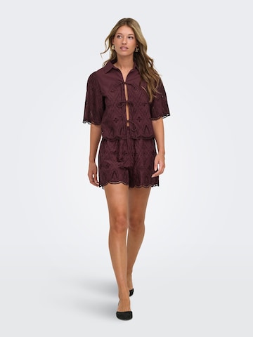 ONLY Bluse 'ONLFRANI' in Braun