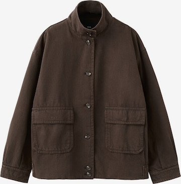 MANGO Välikausitakki 'Eugenie' värissä ruskea: etupuoli