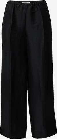 ABOUT YOU x Marie von Behrens Wide leg Pleated Pants 'Emelie' in Black: front
