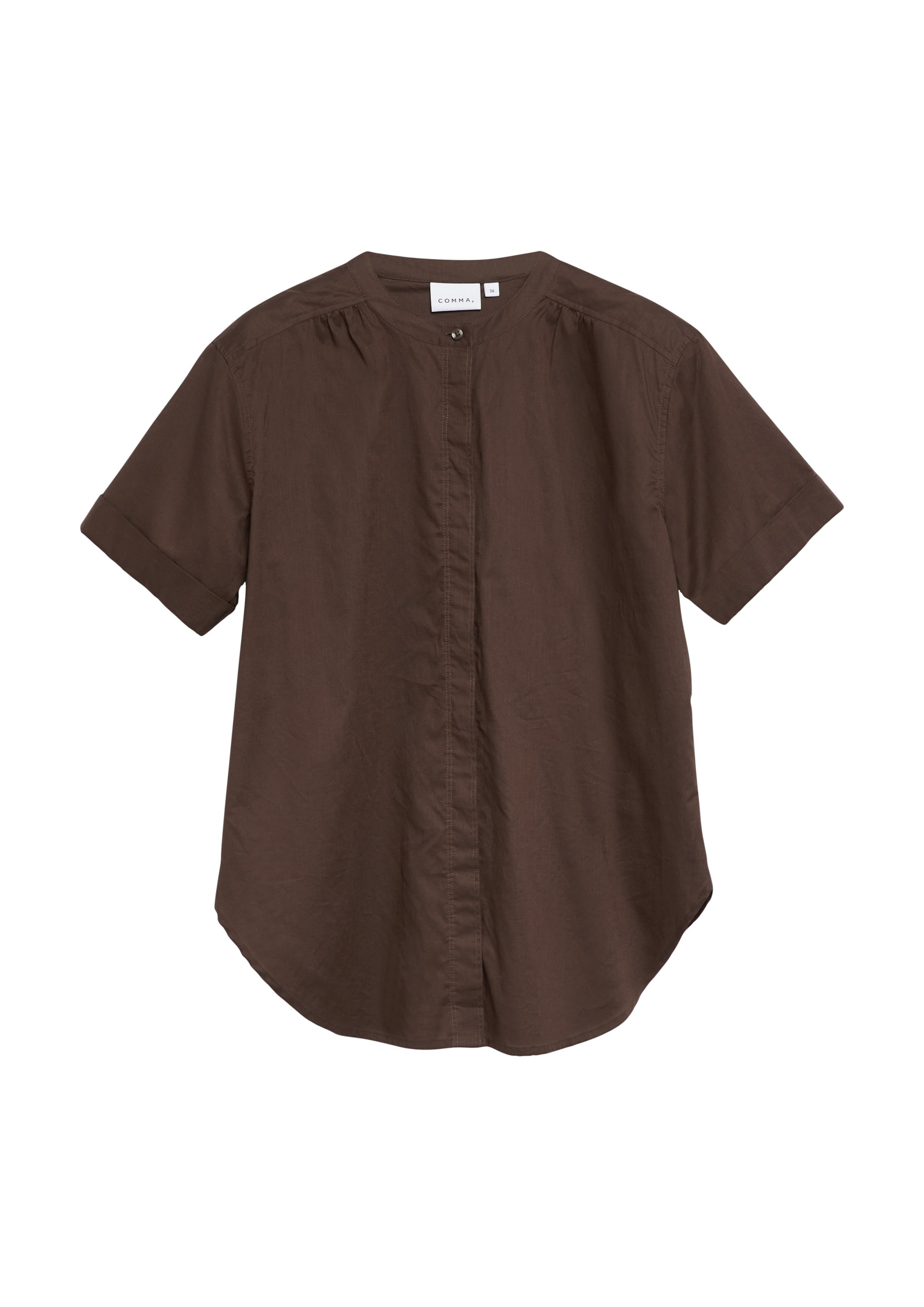 COMMA Blouse in Bruin: voorkant