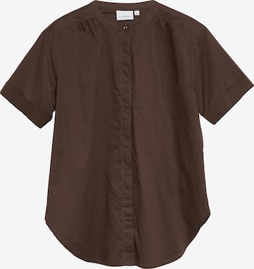 COMMA Blouse in Bruin: voorkant