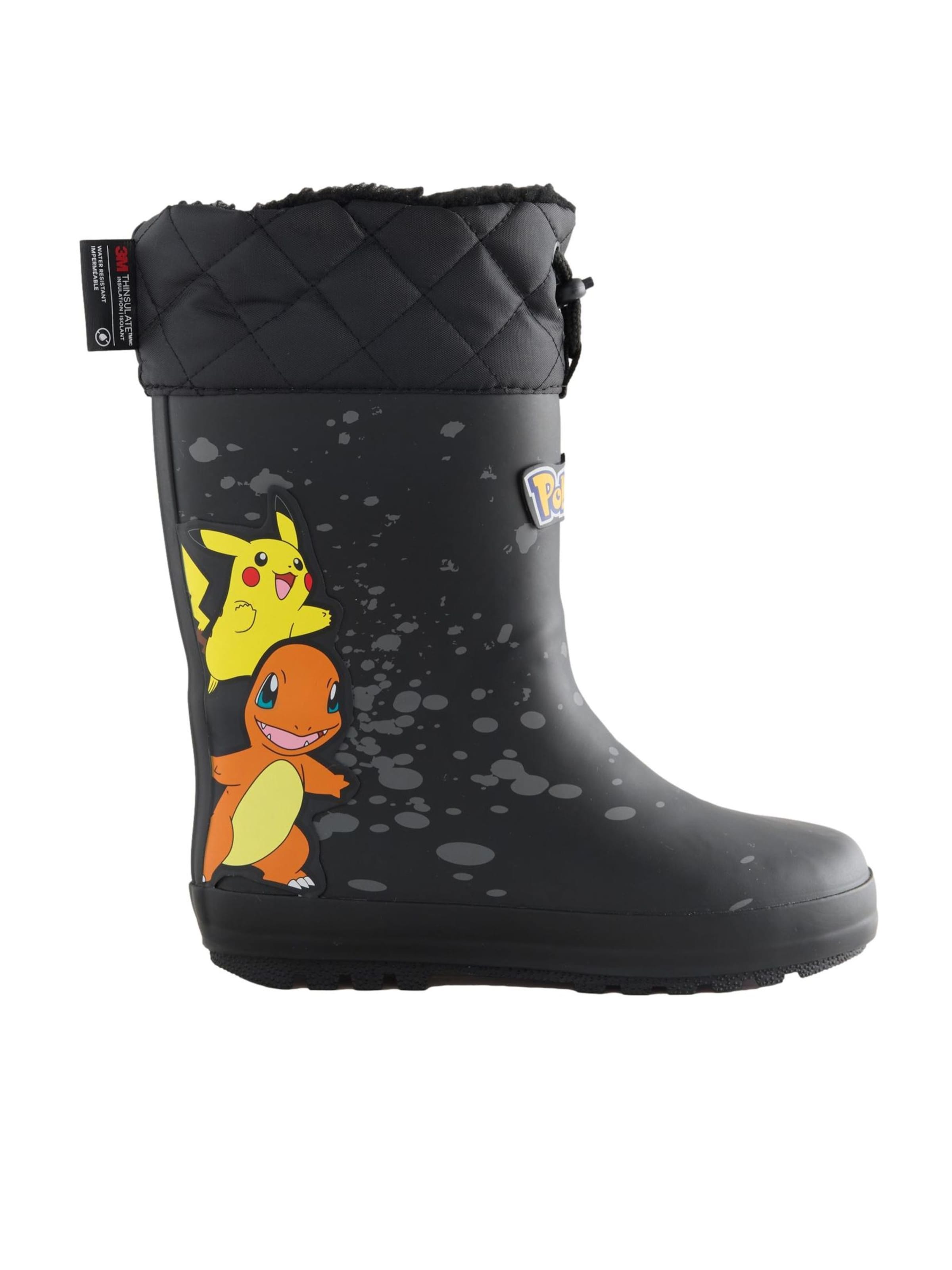 Next Gummistiefel 'Pokemon' in Schwarz