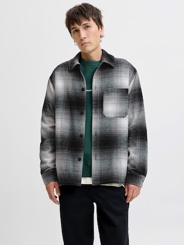 JACK & JONES Pohodlné nošení Košile 'JJZAC' – černá: přední strana