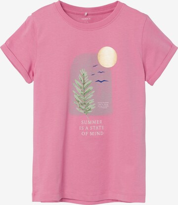 NAME IT T-Shirt 'FABERTE' in Pink: predná strana