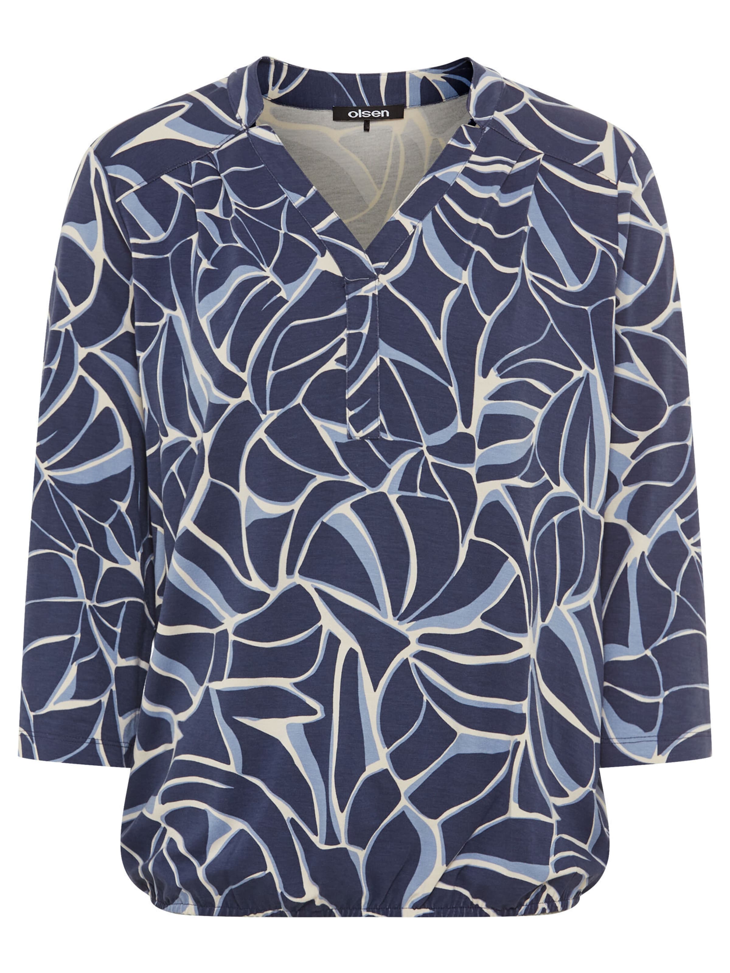 Olsen Shirt in Blauw: voorkant