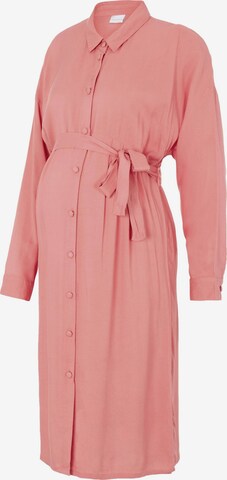 Robe-chemise MAMALICIOUS en rose : devant