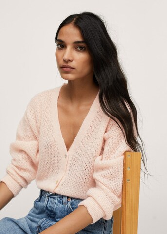 MANGO Strickjacke 'Gery' in Pink