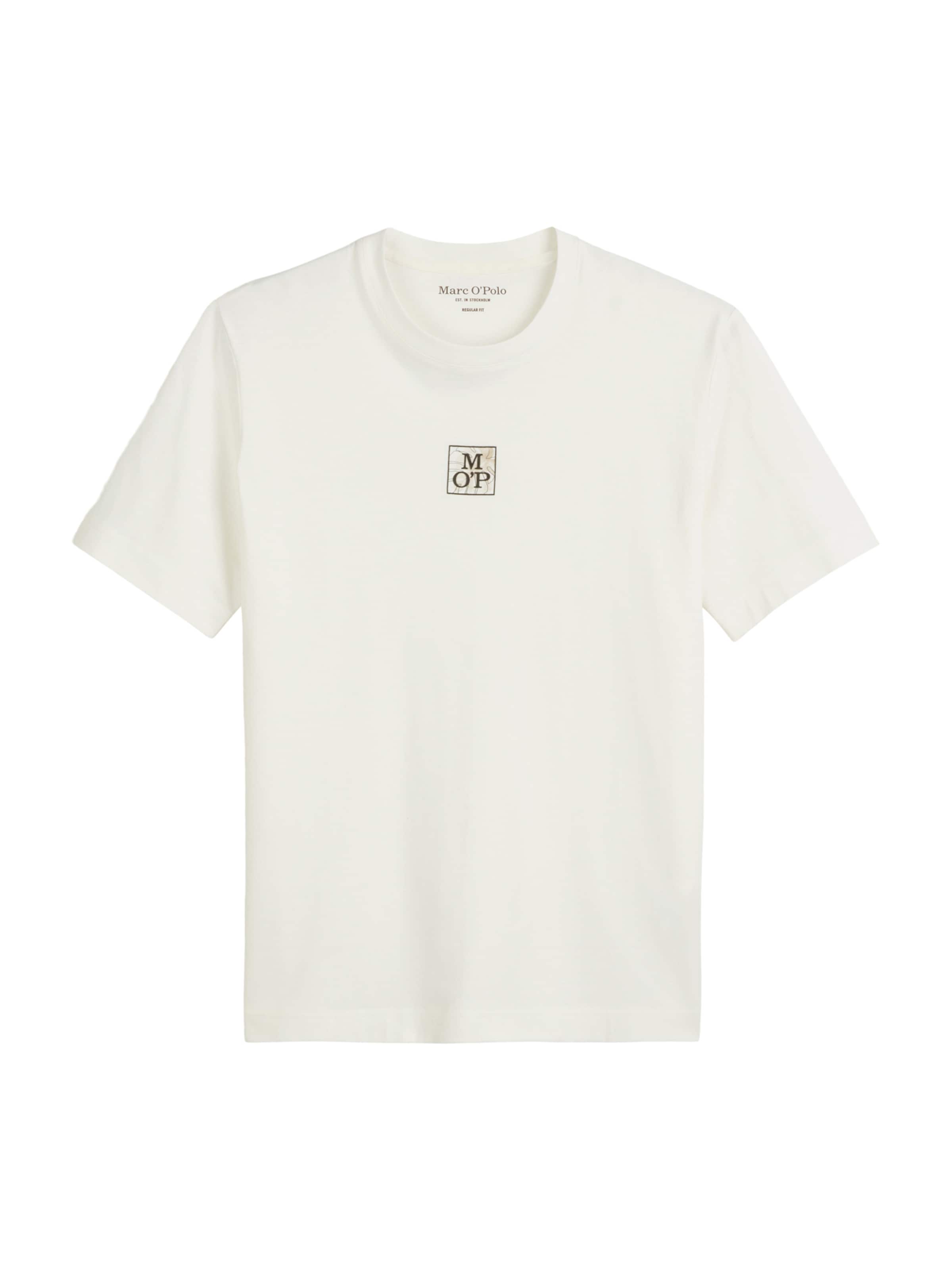 T-Shirt Marc O'Polo en blanc : devant