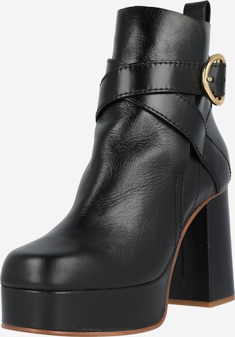 See by Chloé Ankle boots 'LYNA' σε μαύρο: μπροστά