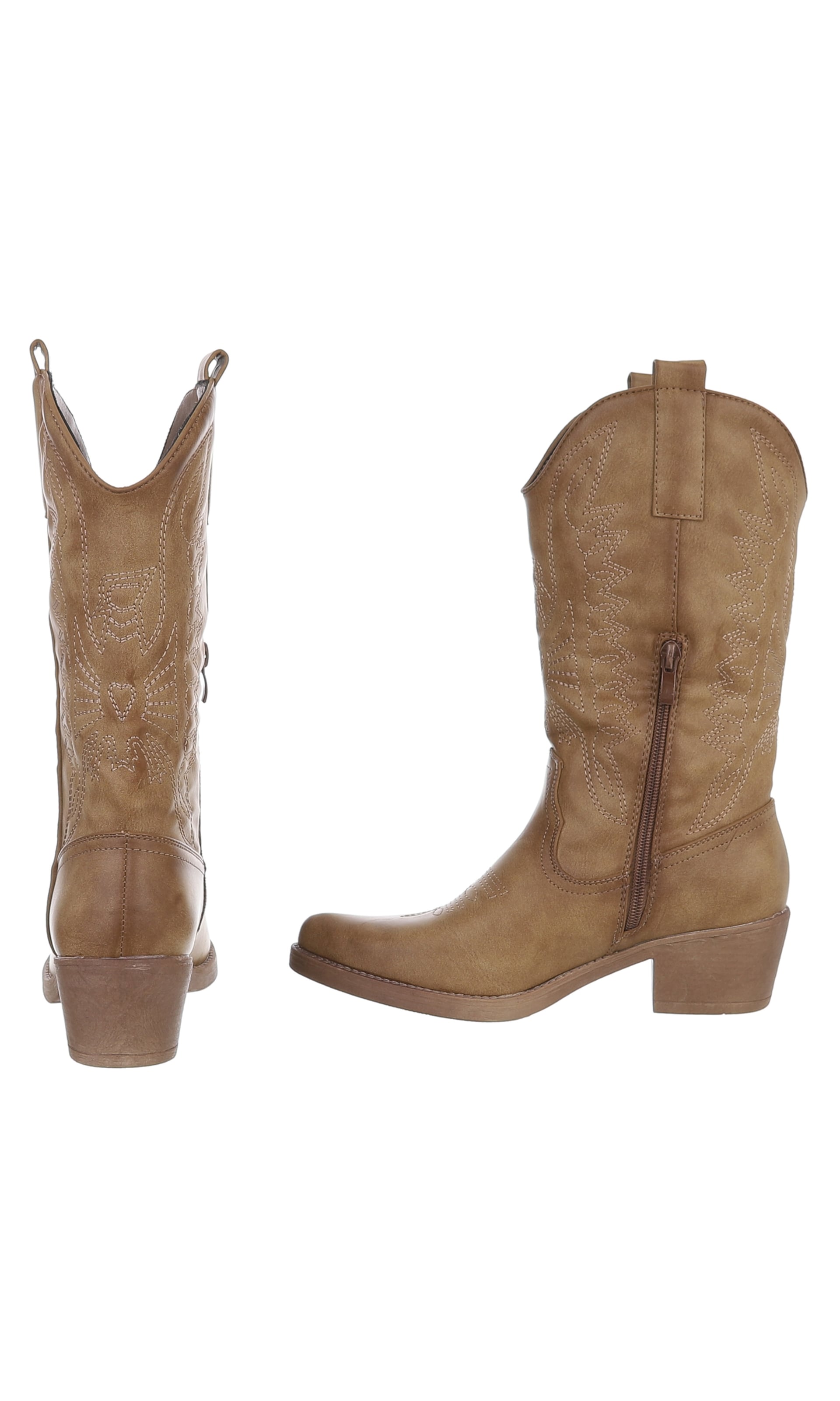 Ital-Design Cowboy Boots in Brown