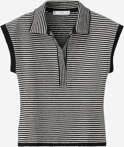 MANGO Pulover 'VAPORE' u crna / prljavo bijela, Pregled proizvoda