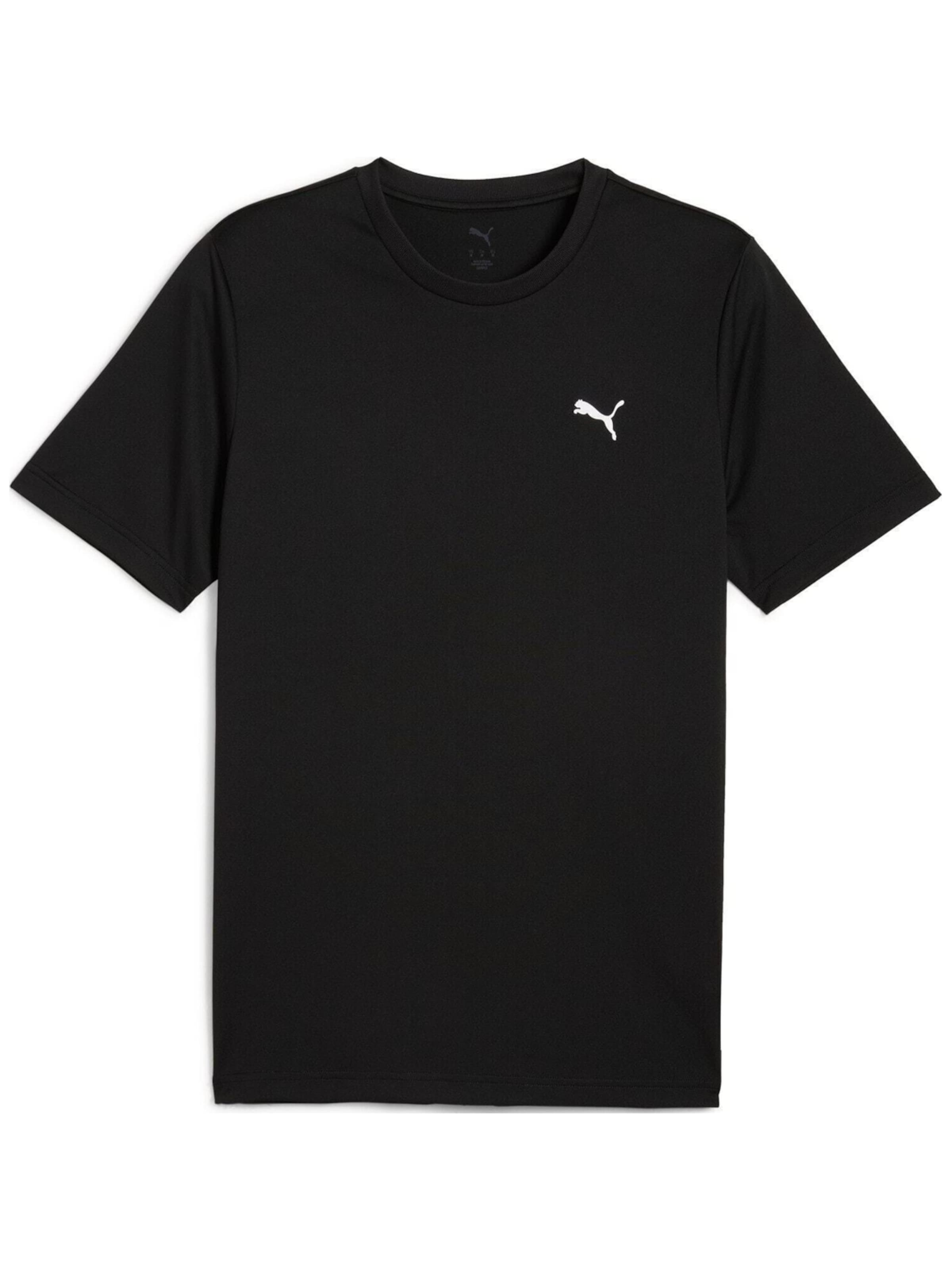 PUMA Shirt 'Puma Ess Small Logo Poly Tee'‌‌‌‌‌‌ in M in schwarz, Produktansicht