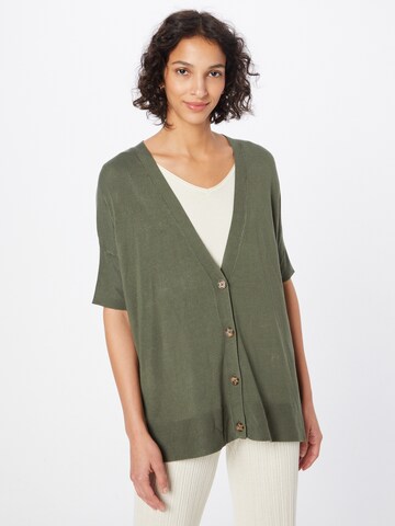 Soyaconcept Knit Cardigan 'EIREEN' in Green: front