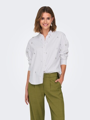 Camicia da donna 'ONLOREGON' di ONLY in bianco: frontale