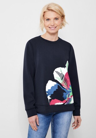 CECIL Sweatshirt in Blue: front