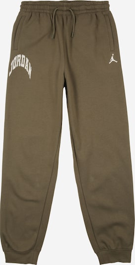 Kelnės iš Jordan, spalva – alyvuogių spalva / balta, Prekių apžvalga