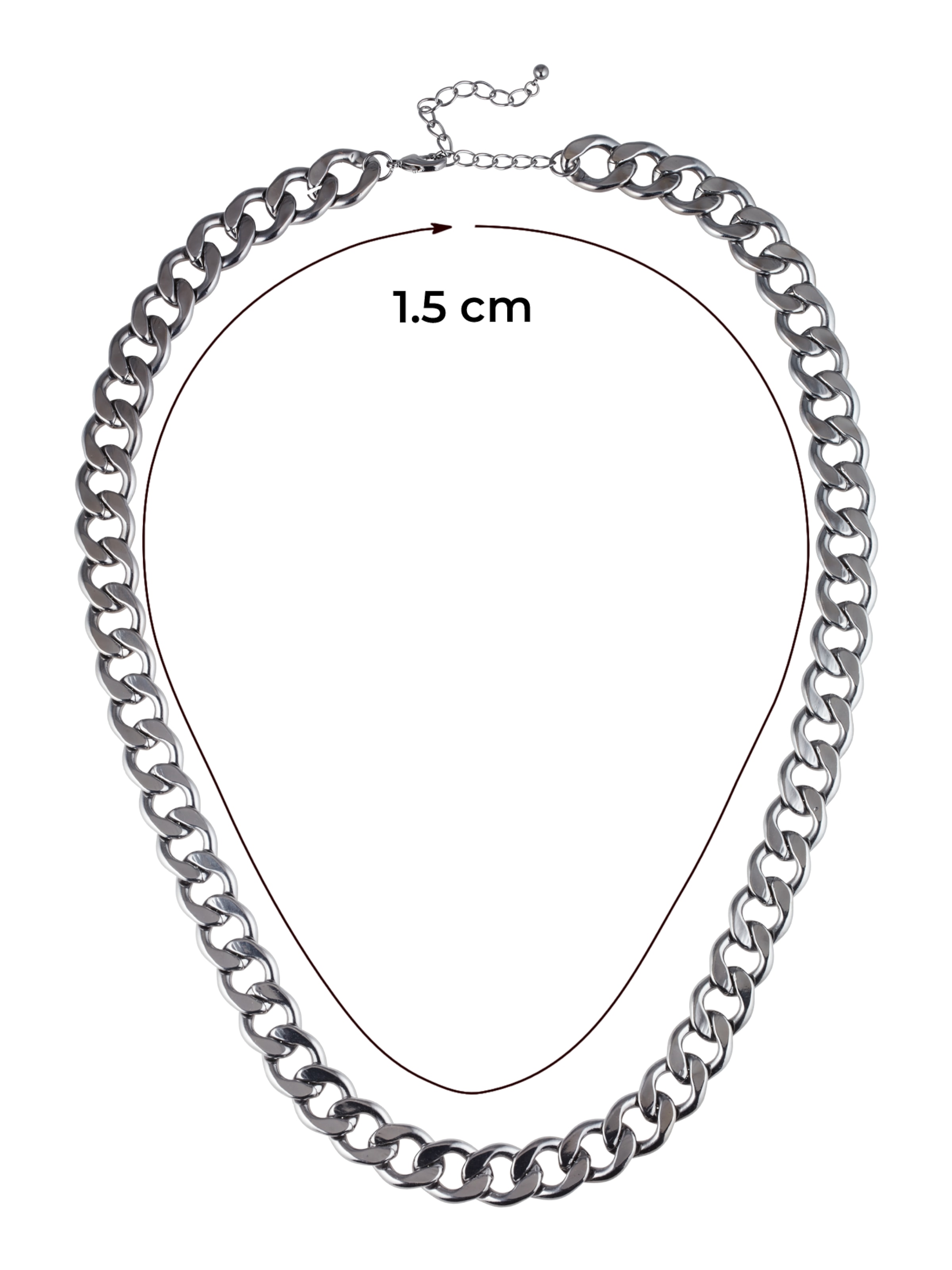 ABOUT YOU x Swalina&Linus Necklace 'Ilaria' in Silver