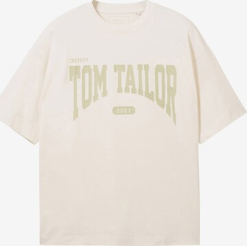 TOM TAILOR DENIM قميص بلون أبيض: الأمام