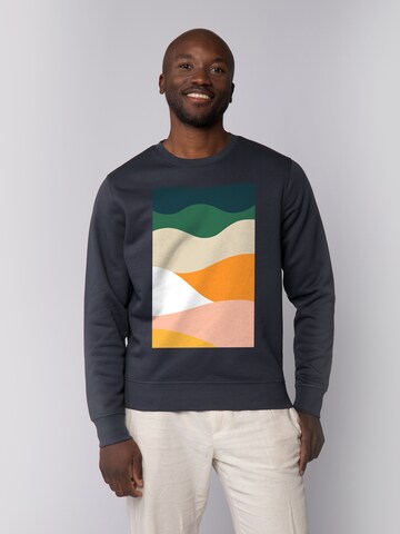 Watapparel Sweatshirt 'Countryside 03' in Grijs: voorkant