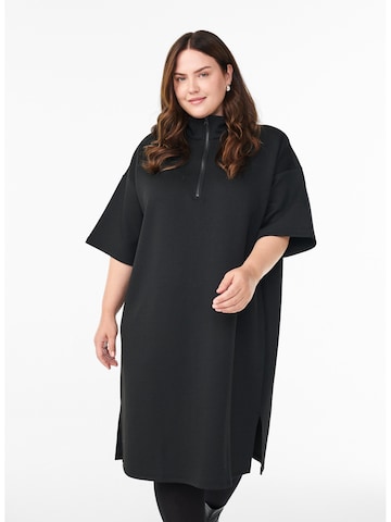 Robe 'Cakatalina' Zizzi en noir : devant