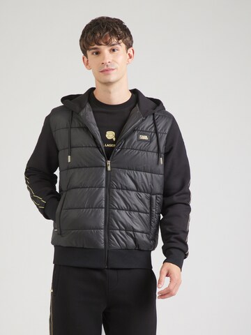 Karl Lagerfeld Prehodna jakna | črna barva: sprednja stran