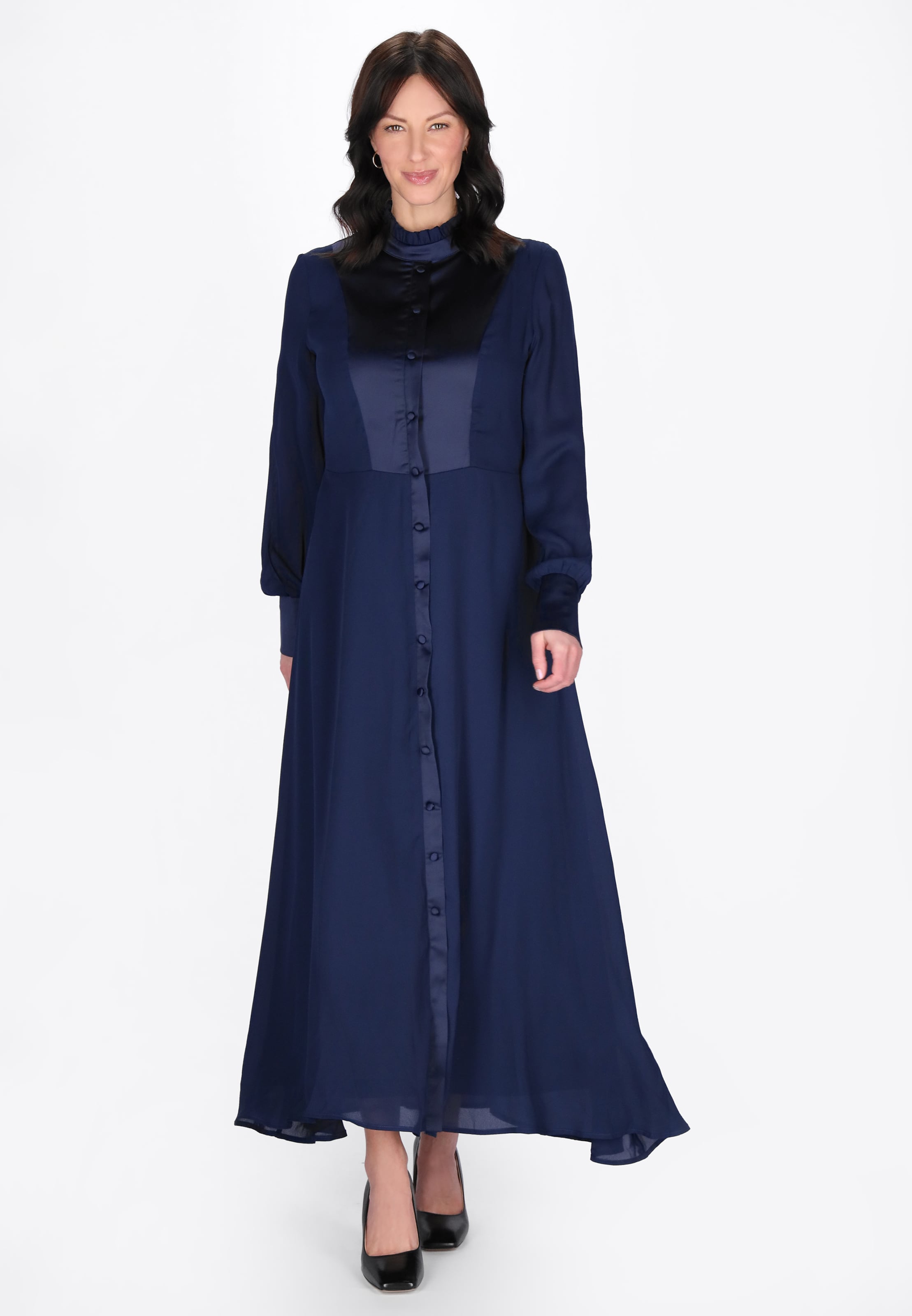 Robe 'Elegant' usha BLACK LABEL en bleu : devant
